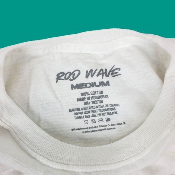 ROD WAVE Shirt Adult Medium White SOULFLY TOUR Hip Hop Rap Concert Tour Merch - Picture 3 of 7